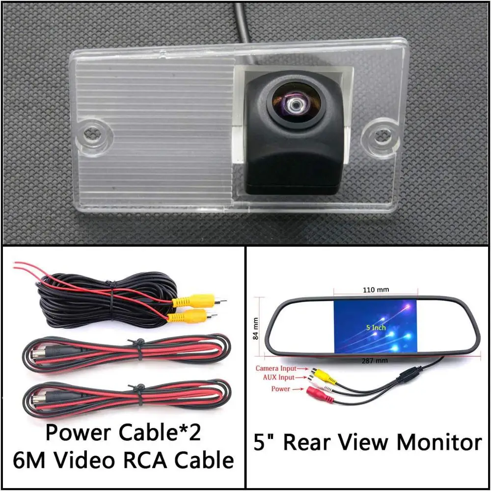 Cam N 5 inch Mirror 175 градусов камера заднего вида для Kia Sorento Naza Sorento BL XM 2003~ 2011 парковочный монитор ночного видения водонепроницаемый - Название цвета: Cam N 5 inch Mirror