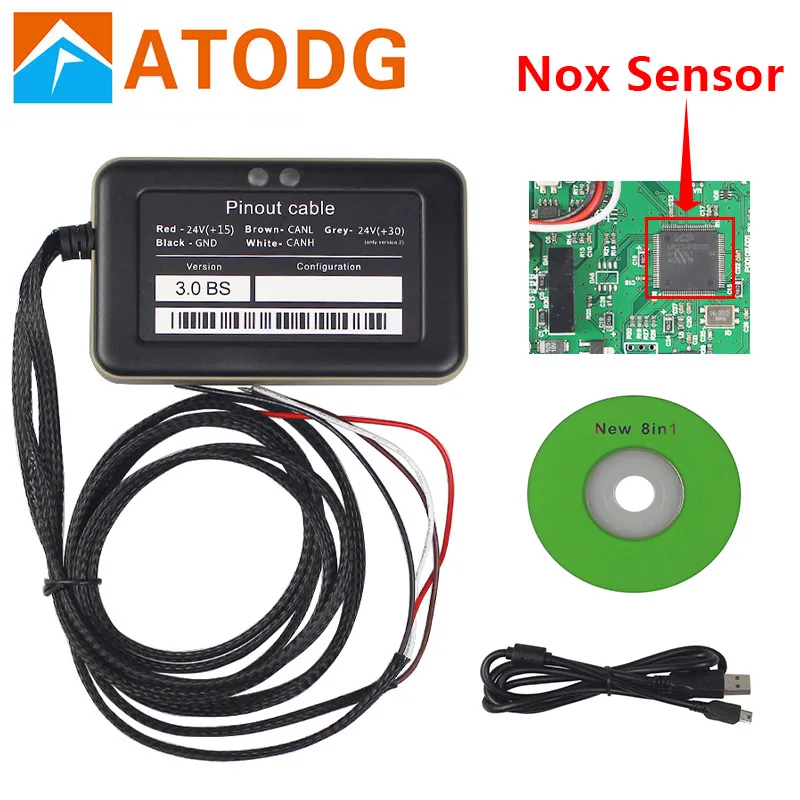 Adblue Эмулятор 8 в 1 с датчиком Nox 3 0 ADBLUE 9 диагностический инструмент для грузовиков