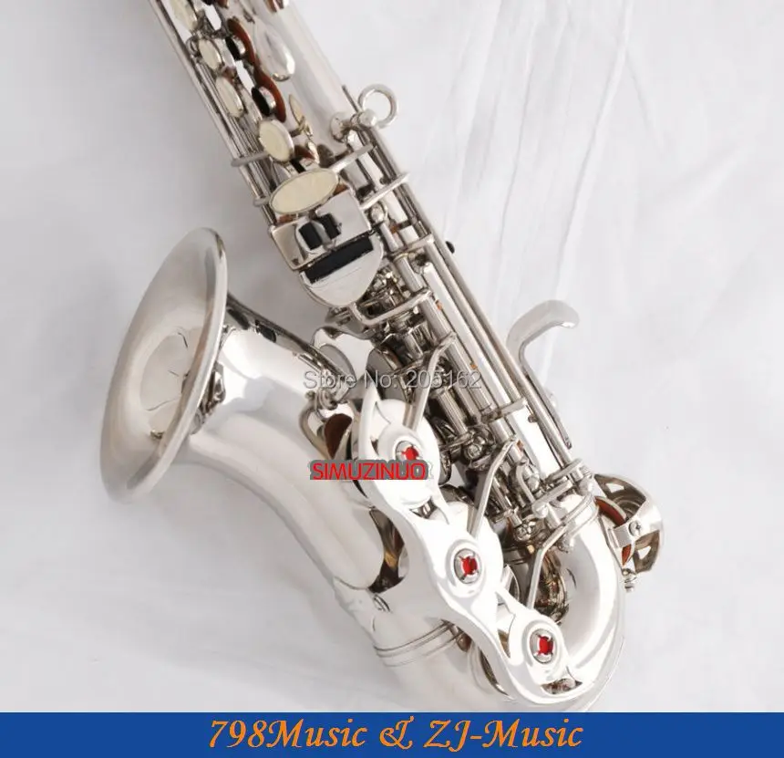 Посеребренная стандартная клавиша|curved soprano|curved soprano saxophonesoprano saxophone |