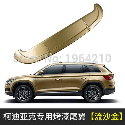 MONTFORD пригодный для Skoda Kodiaq ABS Пластик внешний задний спойлер багажнике хвост крыло спойлера автомобиля аксессуары