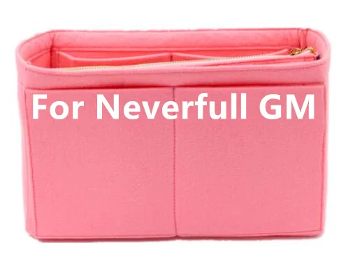 1016 GM Pink Подходит для никогда не полных мм GM войлочный тканевый светильник, сумка-Органайзер, косметичка, дорожная Сумочка, Внутренний кошелек, портативная косметичка для мамы - Цвет: 1016 GM Pink