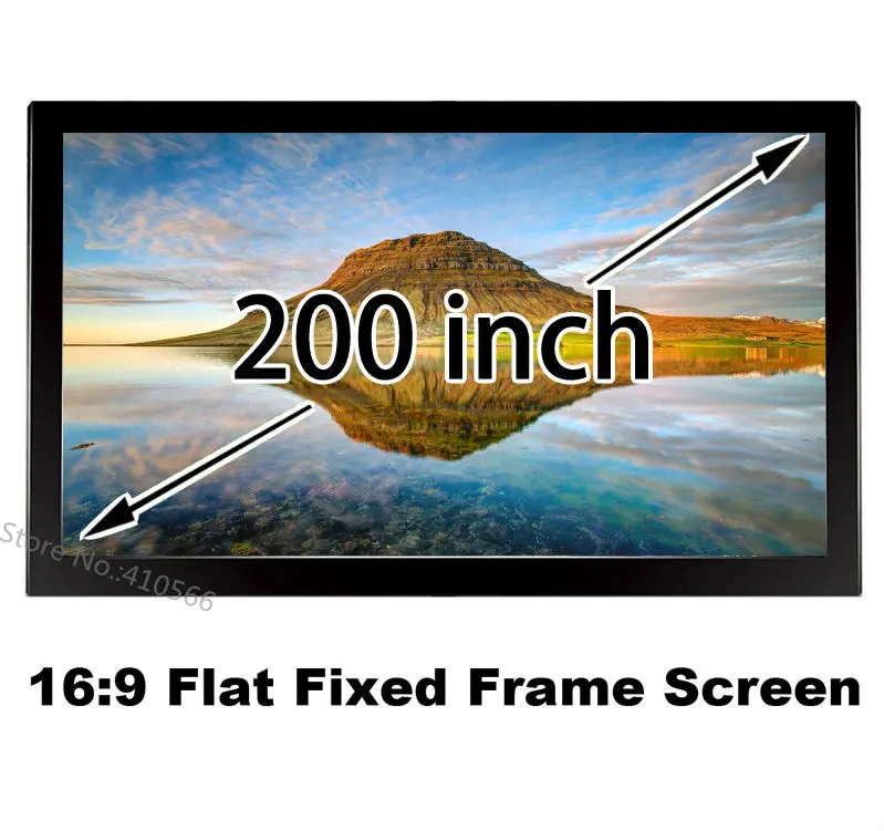 

Профессиональный экран проектора 1080p, 200 дюйма, X м