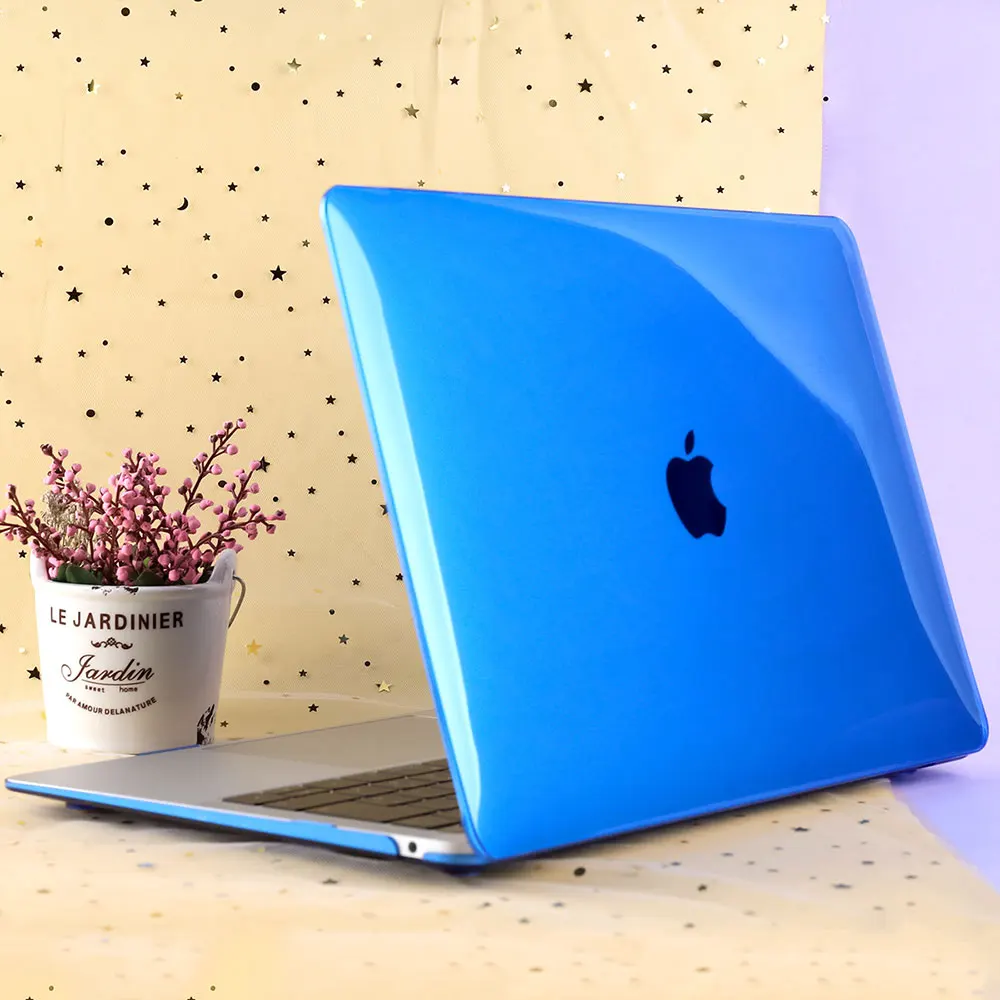 Matte grey Прозрачный кристально чистый чехол для Macbook Air Pro retina 11 12 13 15 16 дюймов Touch Bar/Touch ID A2141 A1932 A1989 A2159 - Цвет: Matte grey
