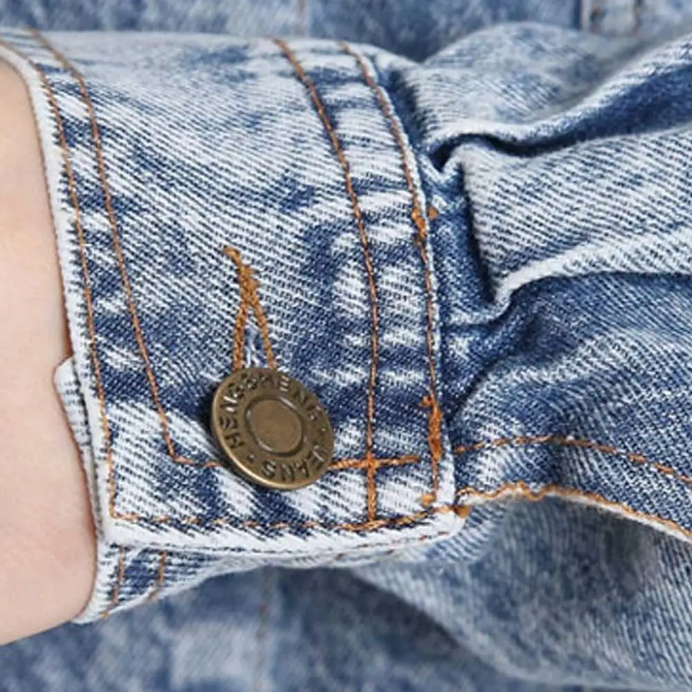 Женское базовое пальто 2017 модная свободная тонкая джинсовая женская куртка с