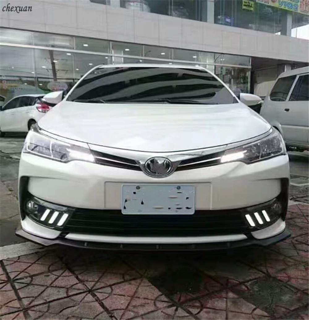 CSCSNL 1 комплект для Toyota Corolla 2017 2018 12 В светодиодные дневные ходовые огни ABS