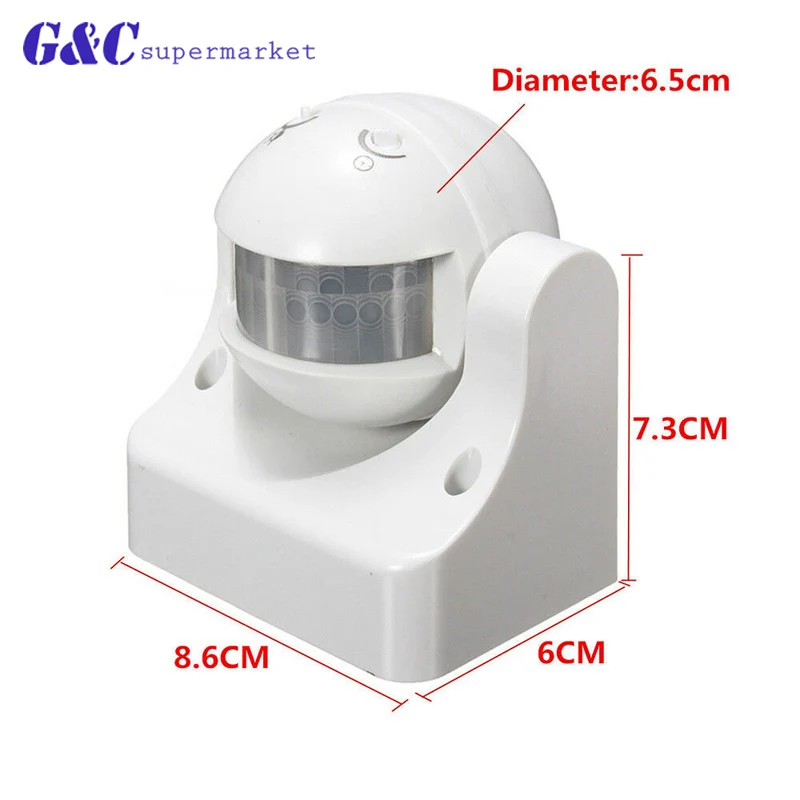 High quality 110-240V 180 Degree Outdoor Security PIR Infrared Motion Sensor Switch Movement Detector For Lighting | Электронные