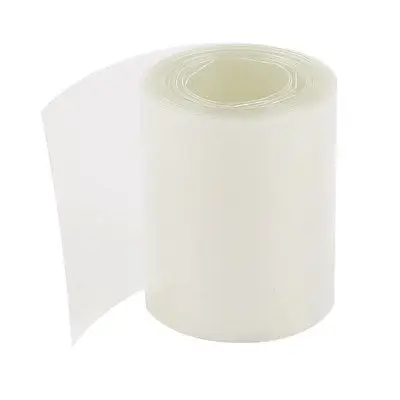 

50mm Width PVC Heat Shrink Tubing Clear 2Meters for 2 x 18650 Batteries