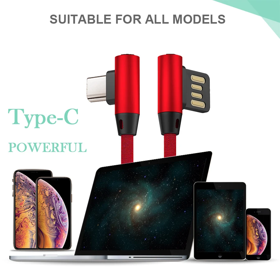 Кабель WST USB Type C 2.4A кабель для Huawei Samsung Xiaomi Mi5 Mate 20 зарядки телефона кабели типа c