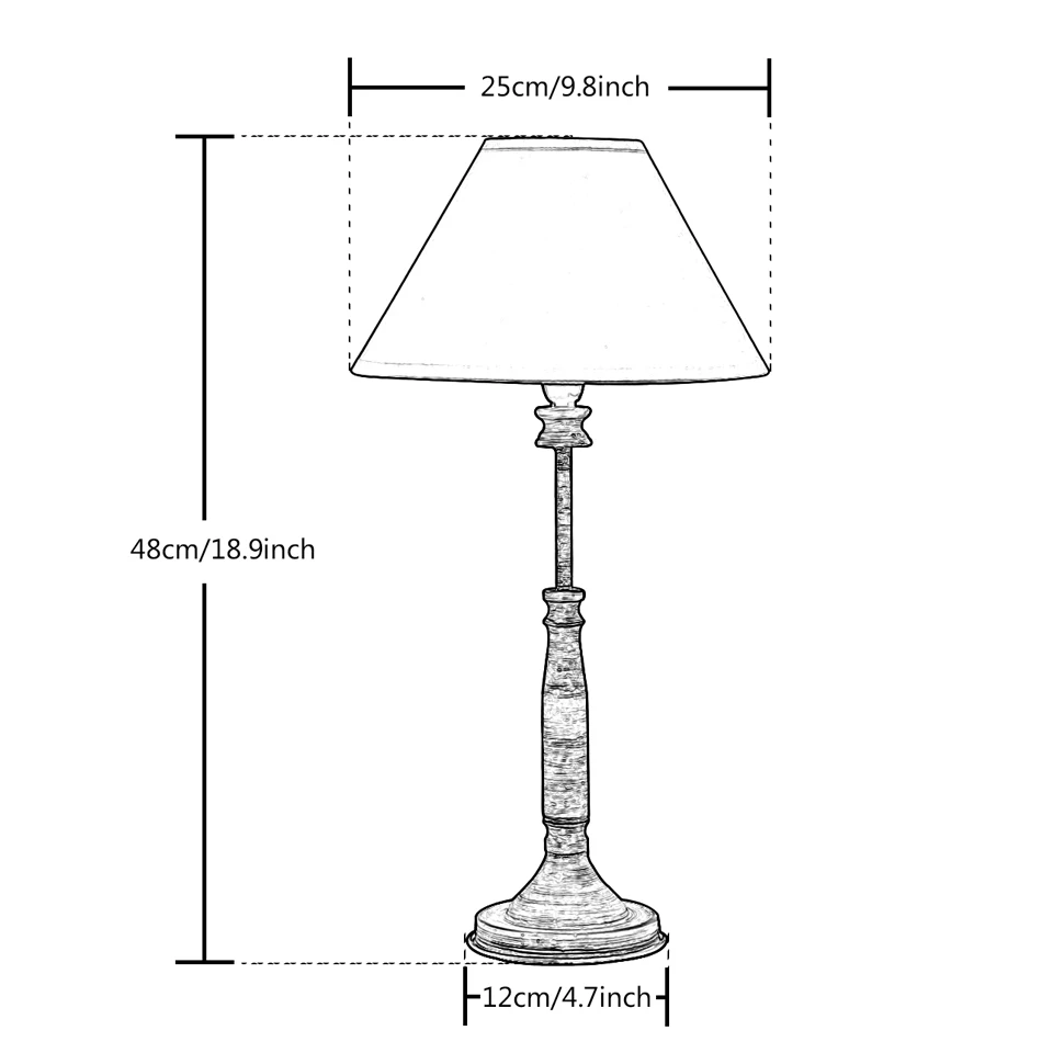 Oygroup настольные лампы светодиодные держатель Утюг База свет Ткань абажур E14