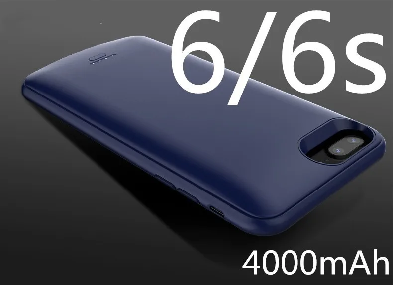 Blue 6 6s 5500 мА/ч чехол для зарядного устройства для iPhone 6, 7, 8, 6s plus, 8 plus, чехол для аккумулятора, внешний аккумулятор, зарядка, капа, ультра тонкий внешний чехол - Цвет: Blue 6 6s