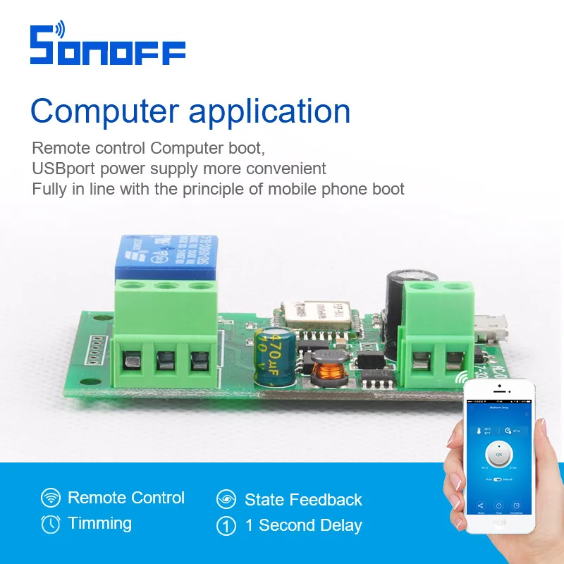 Фото SONOFF DC 5 В в 12 24 32 умный дом jog/self-locking Wifi беспроводной пульт дистанционного SONOFF DC 5 В в 12 24 32 умный дом jog/self-locking Wifi беспроводной пульт дистанционного