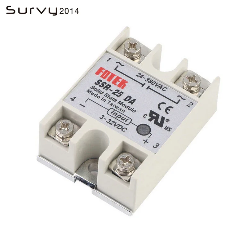 Твердотельное реле Φ SSR 100DA 10DA 25DA 40DA фактически 3 32V DC TO 24 380V AC 75DA 60DA 50DA|Интегральные