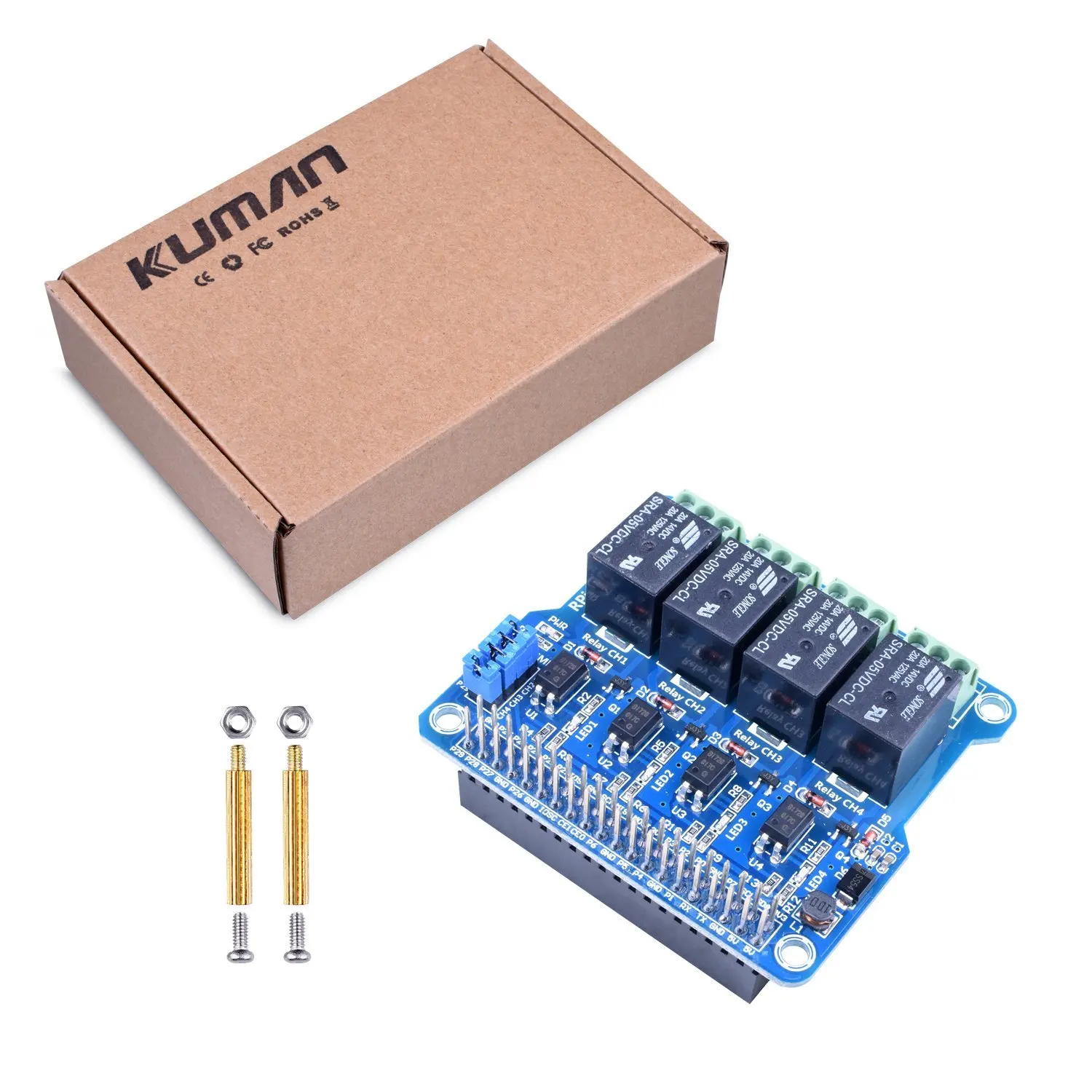 Miroad 4 канала Raspberry Pi Плата расширения Мощность реле платы модуля для 3 2 A + B 2b 3B