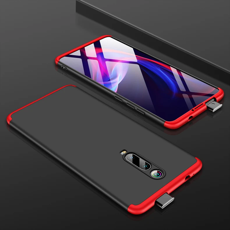 360 чехол с полной защитой для mi 9T Pro Red mi K20 Pro, чехол для телефона 3 в 1, матовый пластиковый жесткий чехол для задней панели для Red mi Note 8 Pro 8A 8