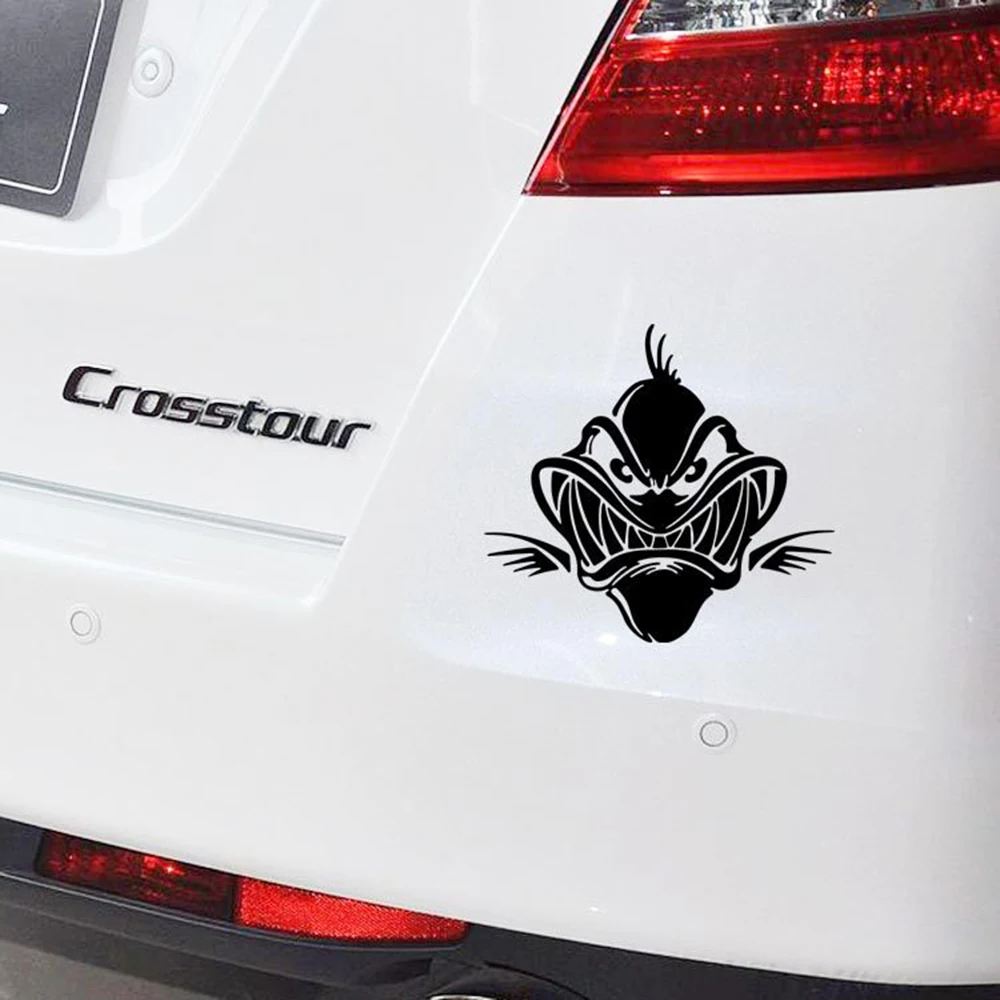 

Aliauto Car-styling Fish Skull Reflective Car Sticker Decal For Vw Golf Renault Opel Peugeot Skoda Hyundai Honda Toyoya Mazda