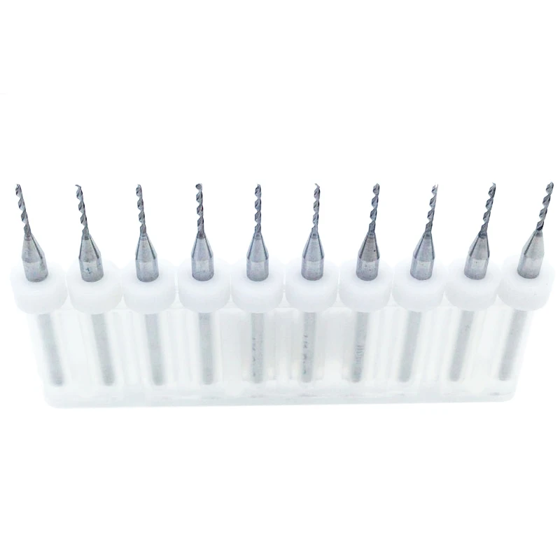 10Pcs 1.0mm Drill Bits Router Bit Import Carbide PCB Print Circuit Board Mini CNC Set Woodworking Tools | Инструменты