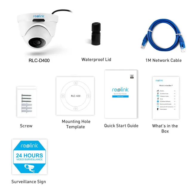 PoE IP camera 4MP Built-in Microphone Dome HD Security Camera IR Night vision outdoor IP66 Waterproof Remote view D400 6