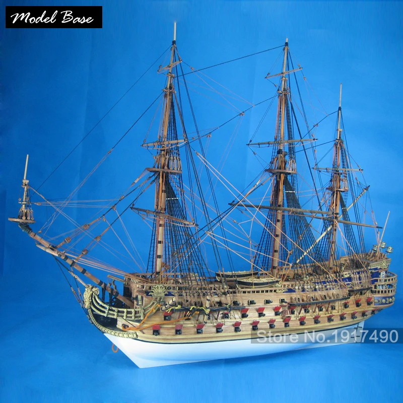 Комплект модели корабля для взрослых Diy Scale 1:50 3d лазерная резка деревянные