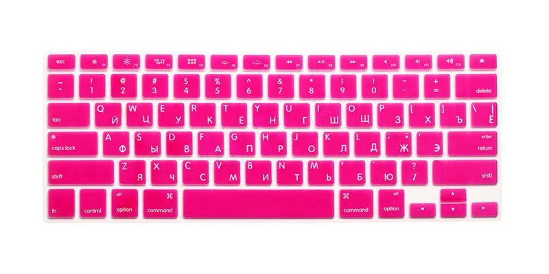 Rose HRH тонкая защитная пленка для клавиатуры США и России для Macbook Air Pro retina 1" 15" 1" чехол для ноутбука Mac book 13 15 гелевый Чехол - Цвет: Rose