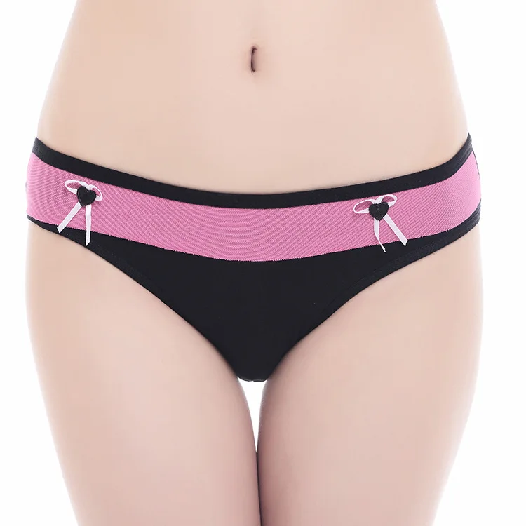 6 шт./упак. дамское нижнее белье чистый цвет сексуальные женские хлопковые трусы