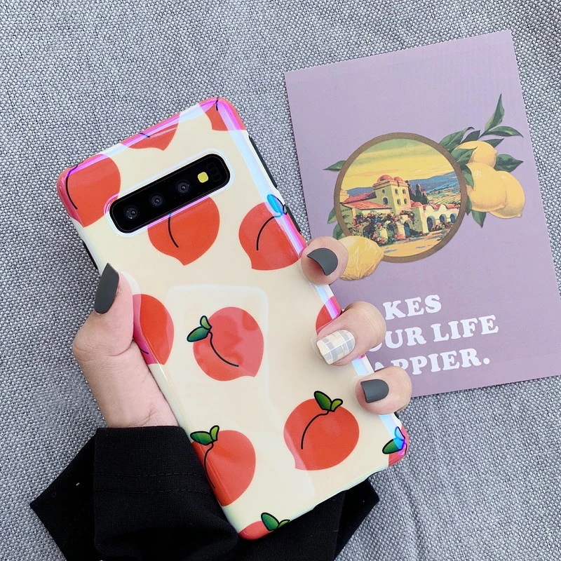 YHBBCASES свежий сочный персиковый чехол для телефона samsung Galaxy S10Plus S8 S9 яркие цвета
