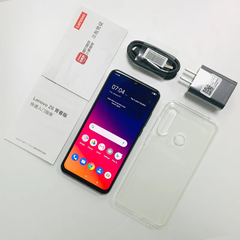 Lenovo Z6 Lite 4 Гб 64 глобальная ПЗУ Snapdragon 710 восьмиядерный смартфон 6 3 дюймовый экран