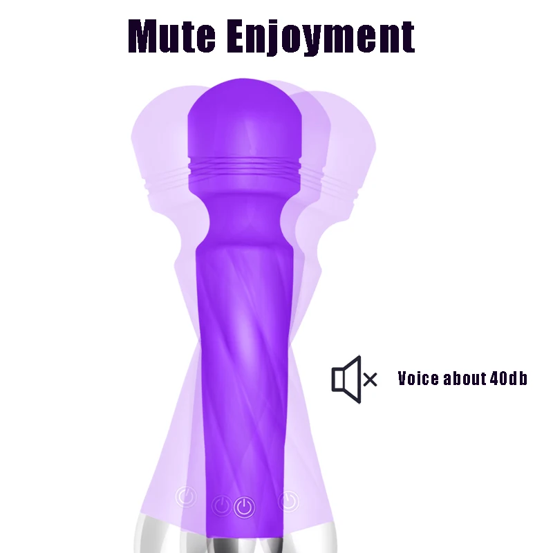 Силиконовая мощная волшебная палочка Вибратор клитор стимуляция AV Массажная