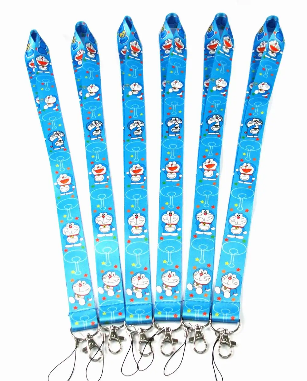 10 шт. брелок Doraemon key lanyards id badge holder брелоки ремешок для фото Бесплатная