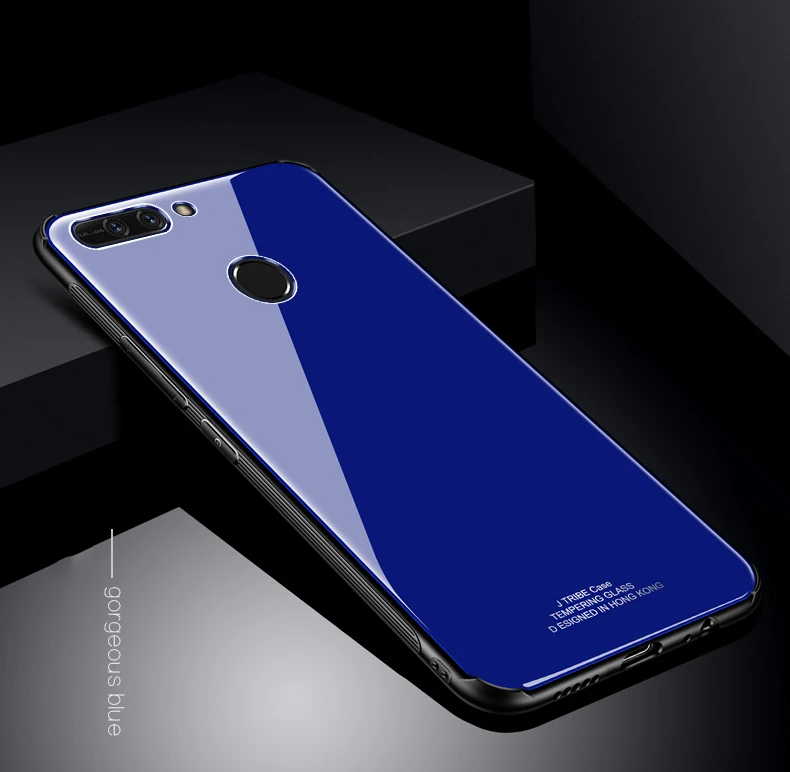 MAKAVO для huawei Honor 8 Pro Чехол, роскошная задняя крышка из закаленного стекла, гибридный противоударный чехол, жесткий корпус для huawei Honor V9