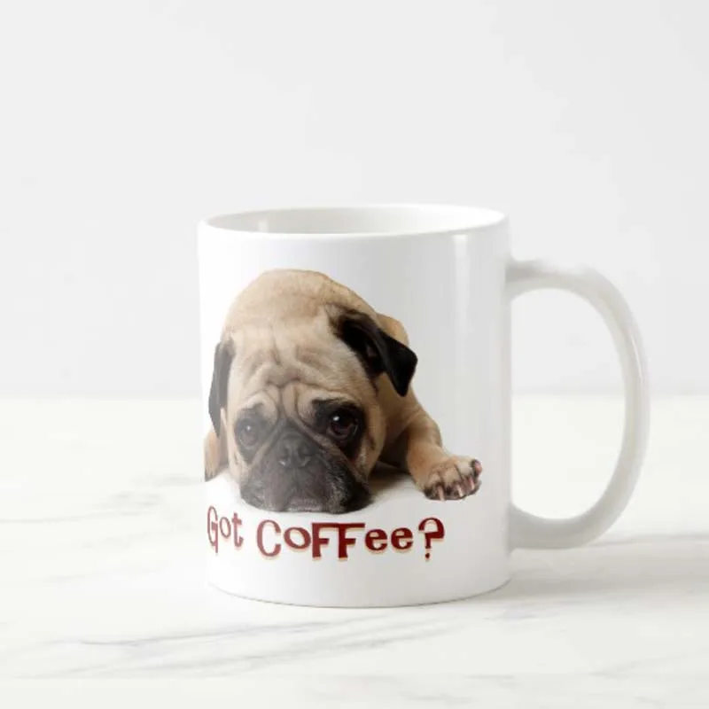 This Cute Dog Middle Funny  Pug Lovers Mug - 11OZ Coffee Mug - Great Gift for Friend, Employee, Boss, Parents, Boyfriend or Girl