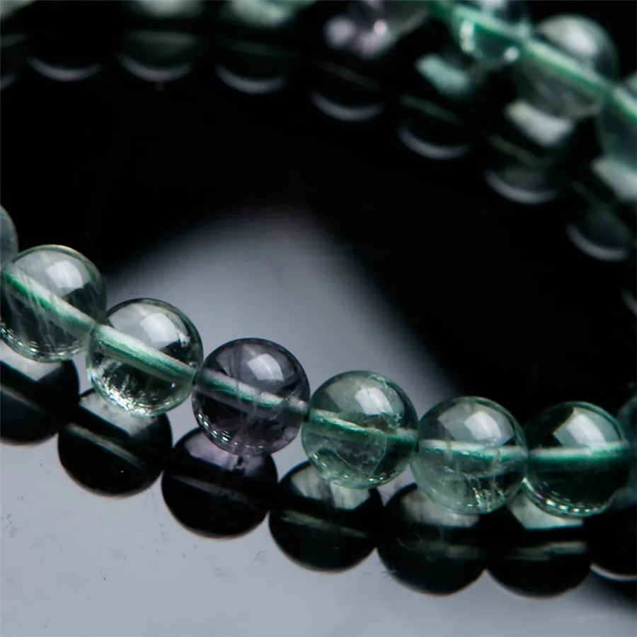 Свободная перевозка груза 8мм природных флюорита кварца браслеты простирания