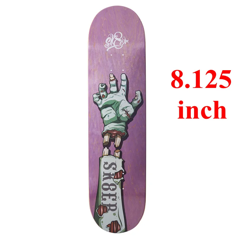 SK8ER 8.125 inch SK8ER канадский скейтборд палубы 8/8. 125/8. 25 качество 8 слоев Канадского Клена скейт-deck для Скейтбординг - Цвет: SK8ER 8.125 inch