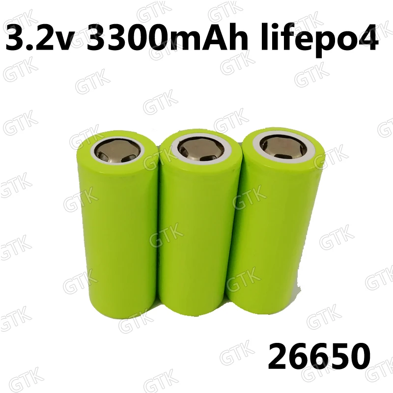 5 шт. 3 2 в 3300 мА · ч 26650 lifepo4 высокий ток 20 А (6C) батарейные элементы без 26700 для cigrette mod