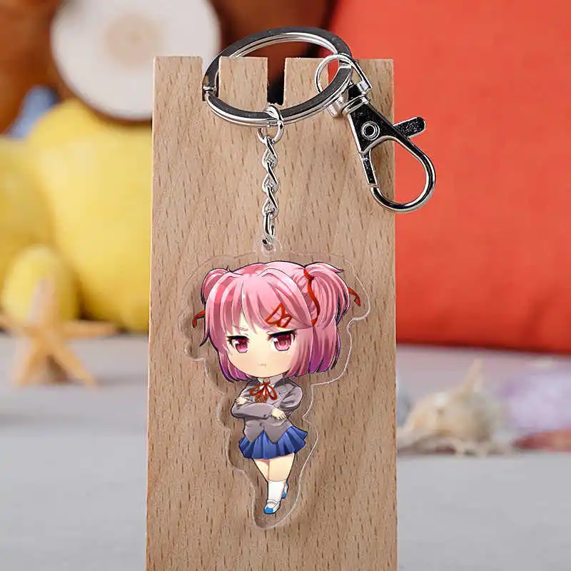 Брелок для ключей Doki с рисунком из мультфильма японского аниме держатель подарок