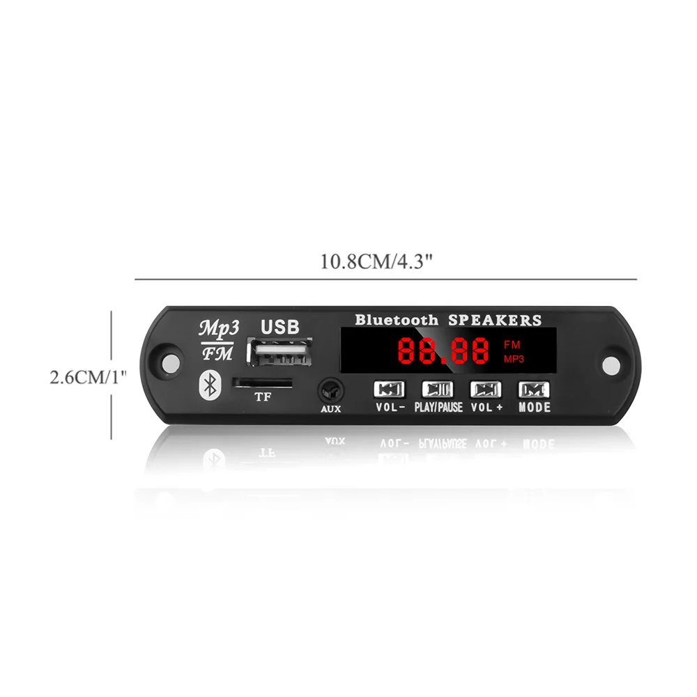 Автомобильный Mp3 плеер с Bluetooth 5 В 12 в громкая связь Плата декодера поддержка