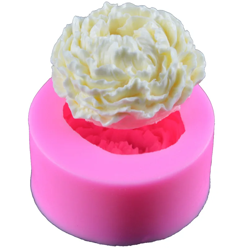 Формы для свечей и мыла Mujiang, силиконовые, розового цвета