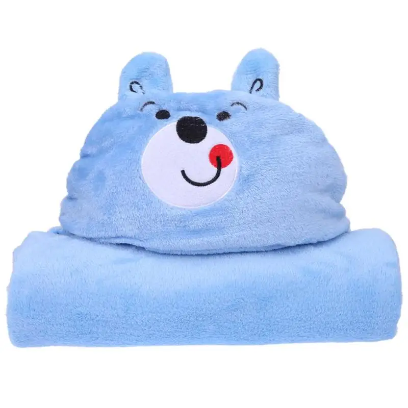 Банное полотенце с капюшоном для детей, Детский банный халат, милое полотенце с рисунком животных, детское одеяло, детский банный халат с капюшоном, банное полотенце для малышей - Цвет: 04