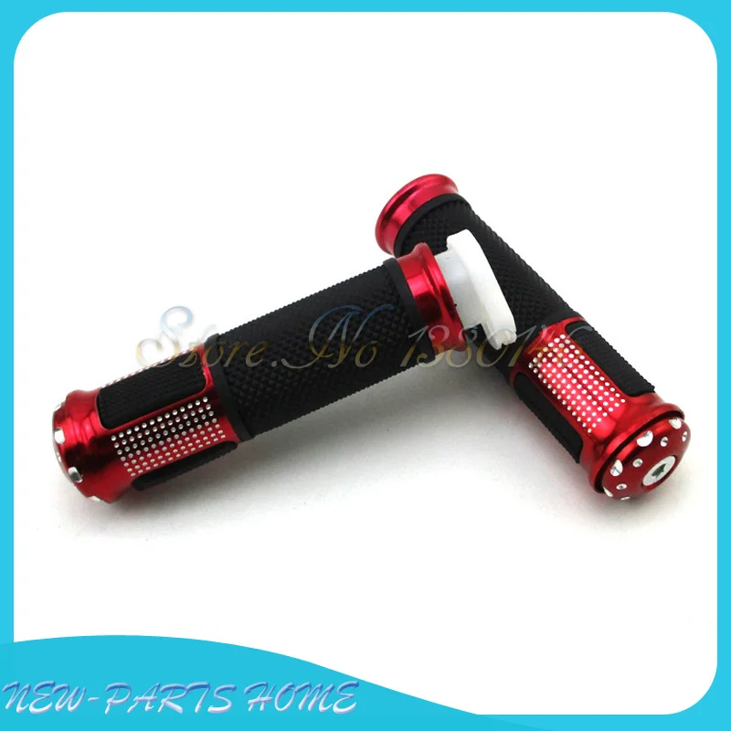 Красные универсальные 22 мм алюминиевые резиновые ручные ручки 7/8 &quotручки для Pit