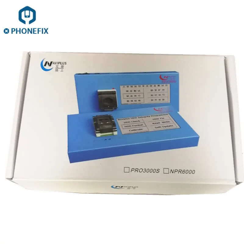 PHONEFIX NAVIPLUS Pro3000S NAND Программист PRO3000S IP Box NAND ошибка ремонт 32 бит+ 64 бит HDD Чтение Запись инструмент для iPhone iPad