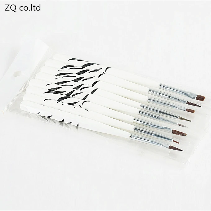 Щетка для ногтей 8 шт. сделай сам УФ-Гель-лак рисования магнитная ручка в горошек