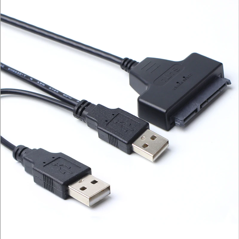 Кабель-конвертер USB 2 0 в SATA 22pin адаптер Кабели внешний жесткий диск для 5-дюймового