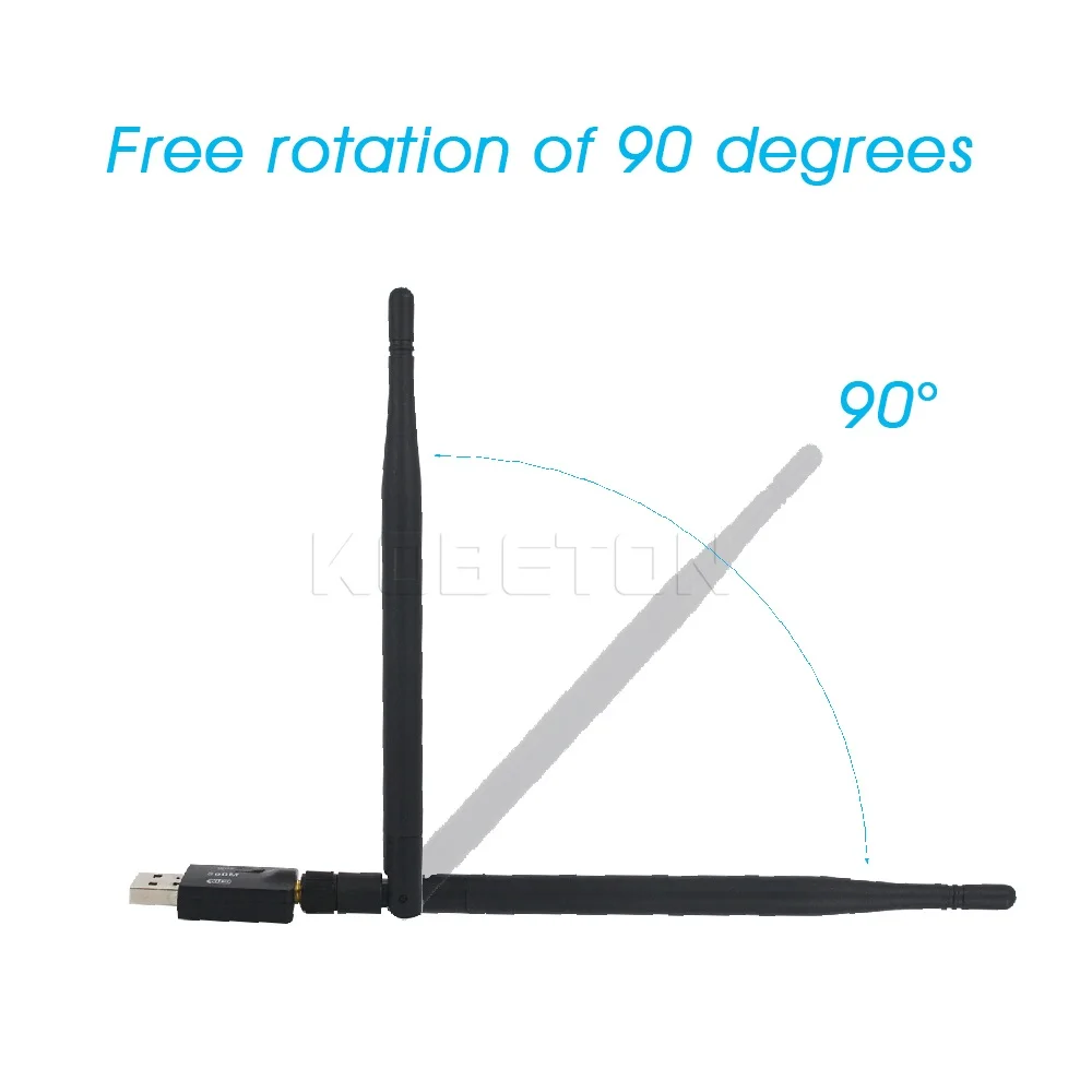 Беспроводной сетевой адаптер Kebidu с USB 300 Мбит/с 2 4 ГГц Wi Fi 0 Lan карта антенна для Windows
