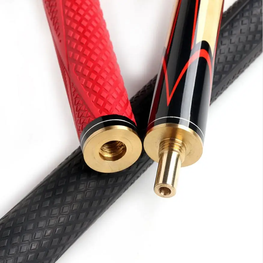Кленовый вал Cuppa ручной работы 3/4 Snooker Cue 9 8 мм наконечник s чехол с черной Красной