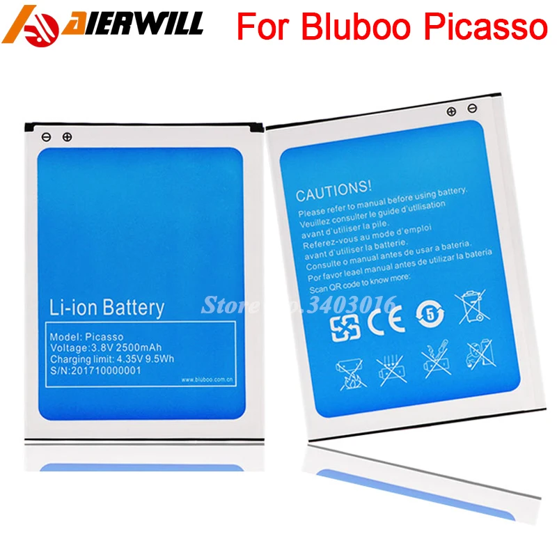 Аккумулятор для Bluboo Picasso Batterie Bateria Batterij AKKU 2500 мАч высокое качество|Аккумуляторы