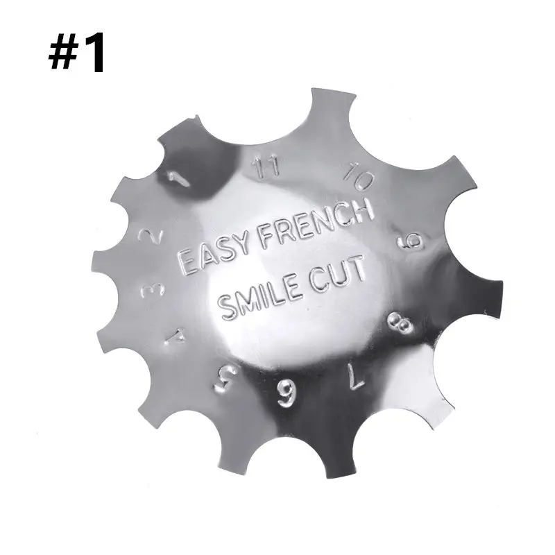 3 шт./компл. Легкий Французский резчик трафарет для ногтей инструмент в форме