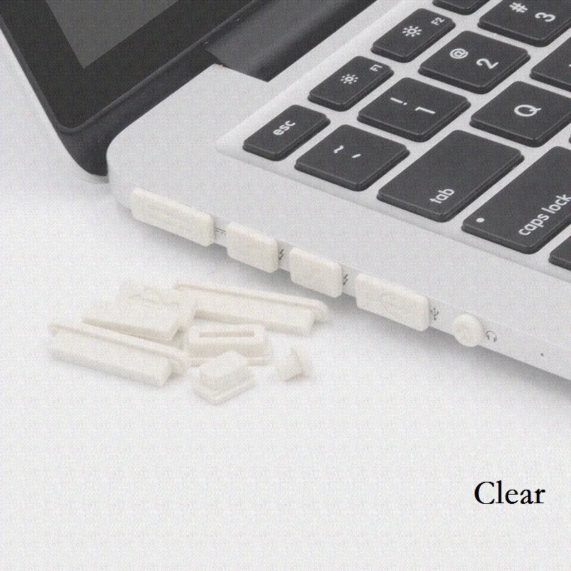 Новый силиконовый чехол для Macbook Air Pro Retina 11 12 13 15 USB пылезащитный заглушка ноутбука