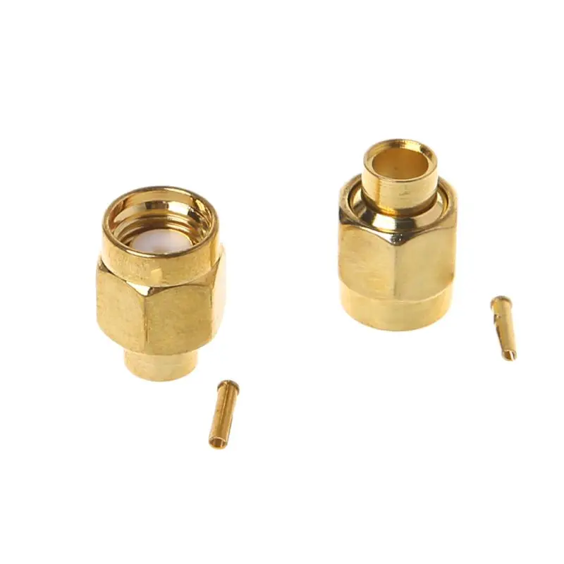 

10pcs SMA-JB3 RF Connector RP-SMA Male Jack Center Solder Semi-Rigid For RG402