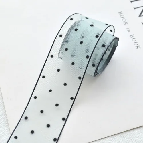 38mm light blue 1 ярдов, разные цвета на выбор, 25 мм/38 мм, ширина, в горошек, органза, кружевная лента, сделай сам, для упаковки, бант, одежда, Швейные аксессуары - Цвет: 38mm light blue