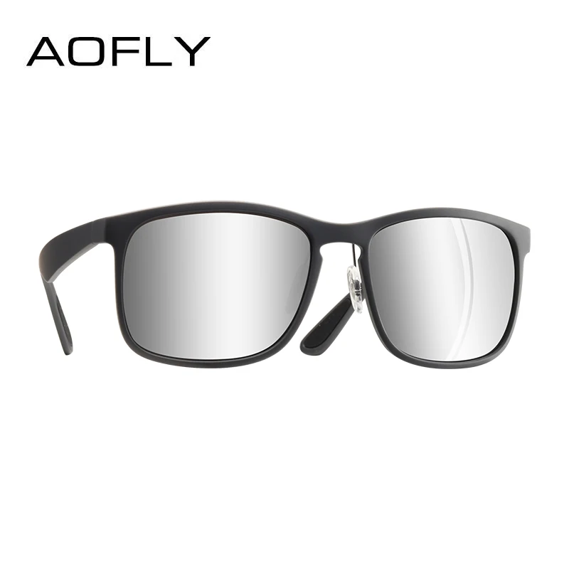 C2Gray AOFLY, фирменный дизайн, поляризационные солнцезащитные очки, мужские, для вождения, солнцезащитные очки, покрытие, очки для рыбалки и вождения, мужские очки, UV400, очки AF8121 - Цвет линз: C2Gray