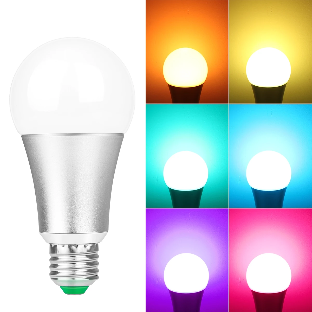 2 шт. B22 E27 светодиодный RGB лампа для дома 120 Цвет Холодный/теплый белый с
